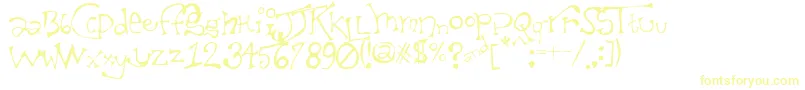 TaxidermistIi-Schriftart – Gelbe Schriften