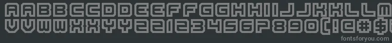 More about LayOfTheLand Font LayOfTheLand Font – Gray Fonts on Black Background