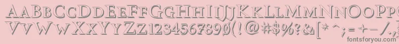 Vtcswitchbladeromanceshadowed Font – Gray Fonts on Pink Background