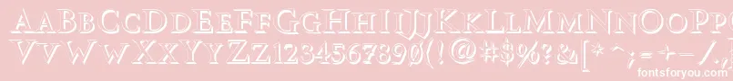 Vtcswitchbladeromanceshadowed Font – White Fonts on Pink Background