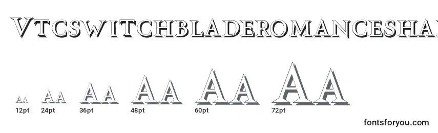 Vtcswitchbladeromanceshadowed Font Sizes