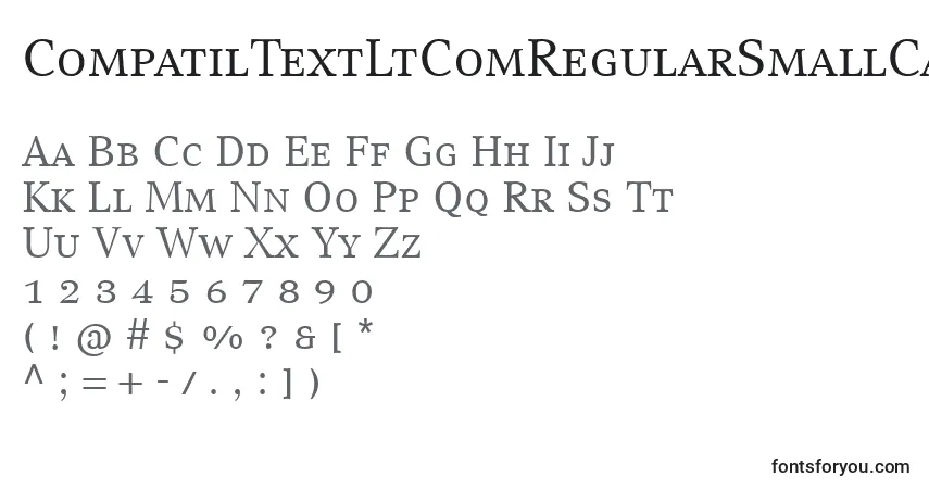 CompatilTextLtComRegularSmallCapsフォント–アルファベット、数字、特殊文字
