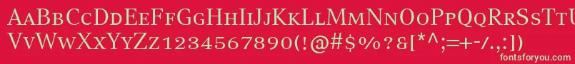 En savoir plus sur la police CompatilTextLtComRegularSmallCaps Police CompatilTextLtComRegularSmallCaps – polices vertes sur fond rouge