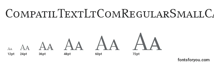 Размеры шрифта CompatilTextLtComRegularSmallCaps