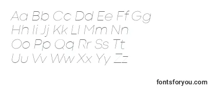 CodecColdThinItalicTrial Font
