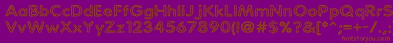 Statchar Font – Brown Fonts on Purple Background