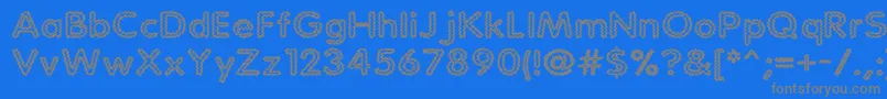 More about Statchar Font Statchar Font – Gray Fonts on Blue Background
