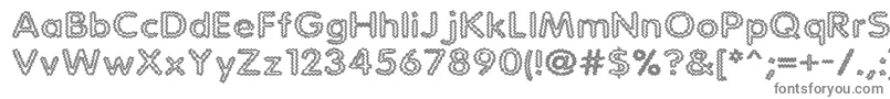 Statchar-fontti – harmaat kirjasimet valkoisella taustalla