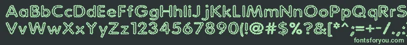 Statchar Font – Green Fonts on Black Background