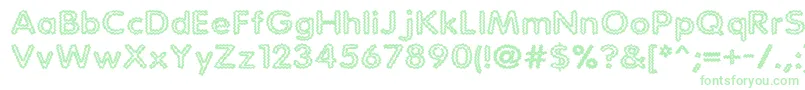 Statchar Font – Green Fonts on White Background