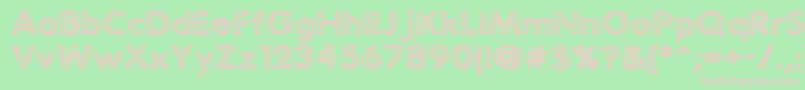 Więcej informacji o czcionce Statchar Czcionka Statchar – różowe czcionki na zielonym tle