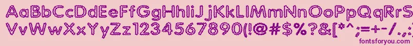 More about Statchar Font Statchar Font – Purple Fonts on Pink Background