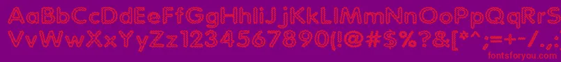 Statchar Font – Red Fonts on Purple Background