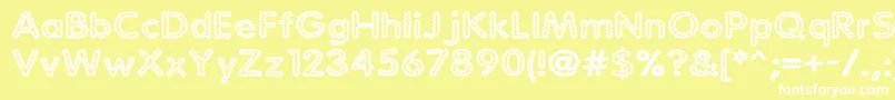 Statchar Font – White Fonts on Yellow Background