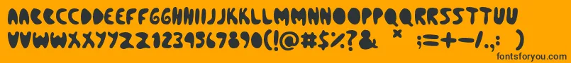 More about BleedingHeart Font BleedingHeart Font – Black Fonts on Orange Background