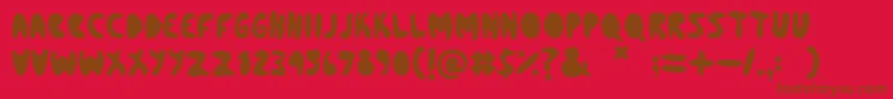 Lisätietoja BleedingHeart-fontista BleedingHeart-fontti – ruskeat fontit punaisella taustalla