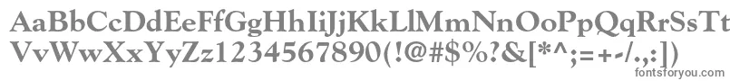 GoudystdExtrabold-Schriftart – Graue Schriften auf weißem Hintergrund