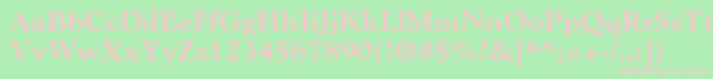 More about GoudystdExtrabold Font GoudystdExtrabold Font – Pink Fonts on Green Background
