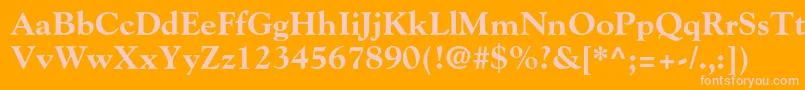 GoudystdExtrabold Font – Pink Fonts on Orange Background