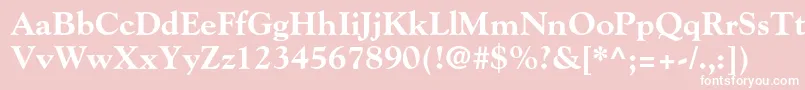 GoudystdExtrabold Font – White Fonts on Pink Background