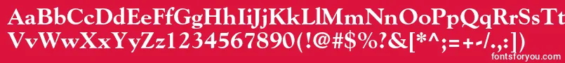 GoudystdExtrabold Font – White Fonts on Red Background
