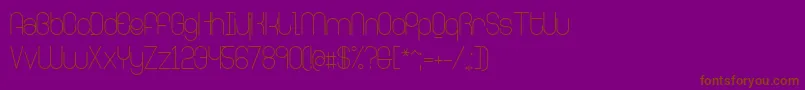 RingerLight Font – Brown Fonts on Purple Background