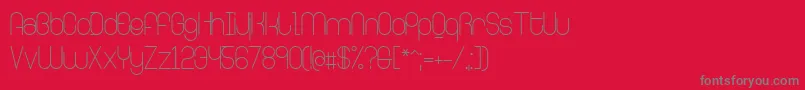 RingerLight Font – Gray Fonts on Red Background