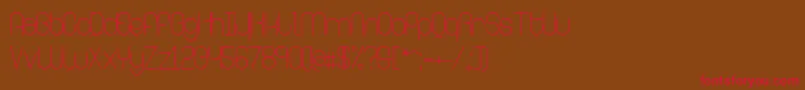 RingerLight Font – Red Fonts on Brown Background