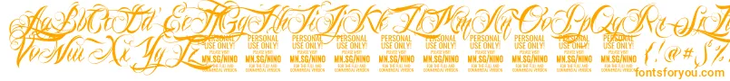 NinoscriptPersonalUseOnly Font – Orange Fonts