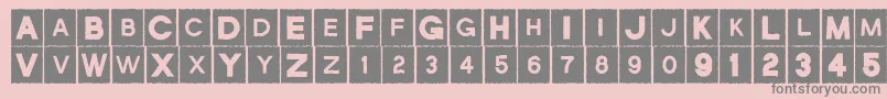 Joejack Font – Gray Fonts on Pink Background