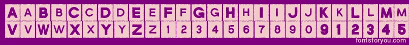 Joejack-Schriftart – Rosa Schriften auf violettem Hintergrund