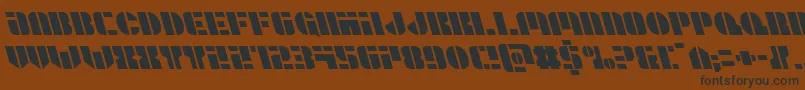 Leaguewarsleft Font – Black Fonts on Brown Background