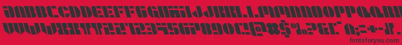 Leaguewarsleft Font – Black Fonts on Red Background