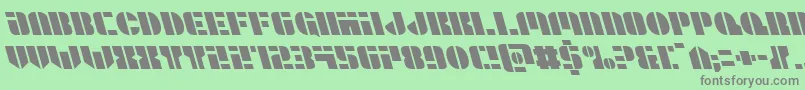 Leaguewarsleft Font – Gray Fonts on Green Background