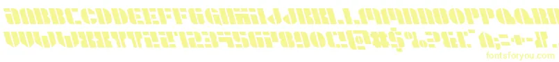 Leaguewarsleft-Schriftart – Gelbe Schriften