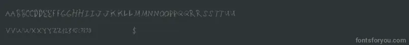 Scratchingmatters Font – Gray Fonts on Black Background