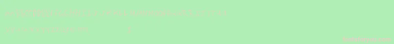 フォントScratchingmatters – 緑の背景にピンクのフォント