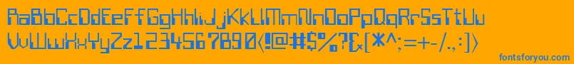 SiliconValley Font – Blue Fonts on Orange Background
