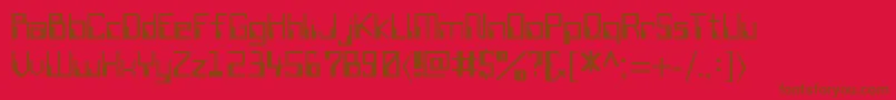 SiliconValley Font – Brown Fonts on Red Background