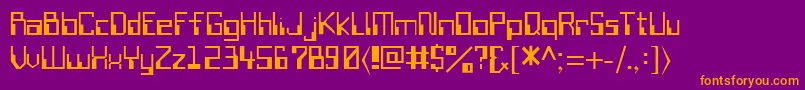 SiliconValley Font – Orange Fonts on Purple Background