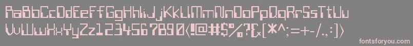 SiliconValley Font – Pink Fonts on Gray Background