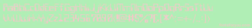 SiliconValley Font – Pink Fonts on Green Background