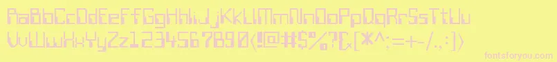 SiliconValley Font – Pink Fonts on Yellow Background