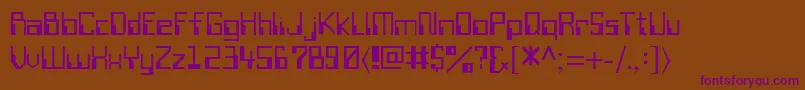SiliconValley Font – Purple Fonts on Brown Background