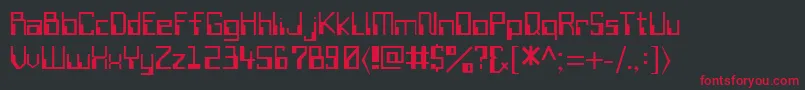 SiliconValley Font – Red Fonts on Black Background
