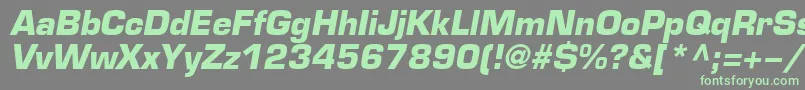EuroBi Font – Green Fonts on Gray Background