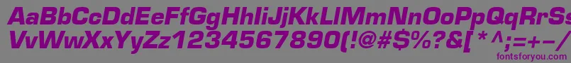 Weitere Informationen zur EuroBi-Schriftart EuroBi-Schriftart – Violette Schriften auf grauem Hintergrund