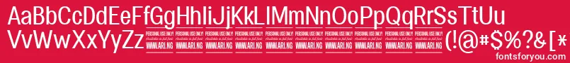 fuente SpecifypersonalConmedium – Fuentes Blancas Sobre Fondo Rojo