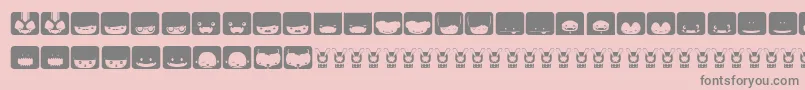 SquareFace Font – Gray Fonts on Pink Background