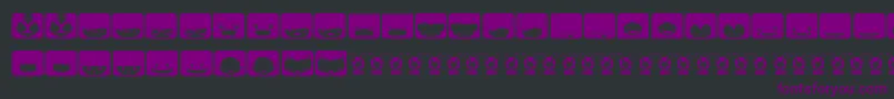 SquareFace Font – Purple Fonts on Black Background